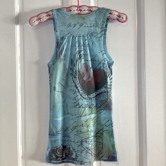 Pia Flying Heart Soft Ribbed Tank Top S - Picture 5 of 10